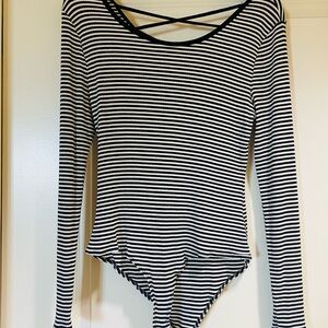 Rolla Coster striped long sleeve bodysuit, sz L